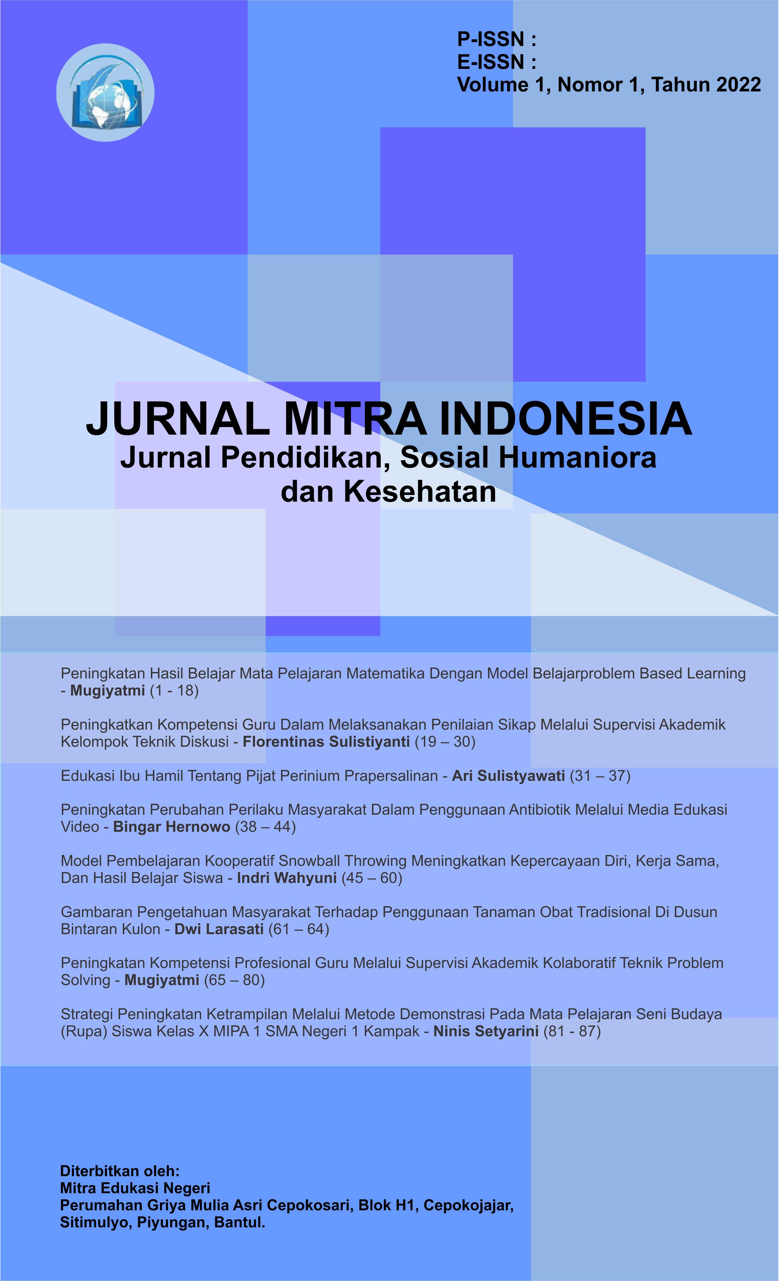					Lihat Vol 3 No 2 (2024): Jurnal Mitra Indonesia
				